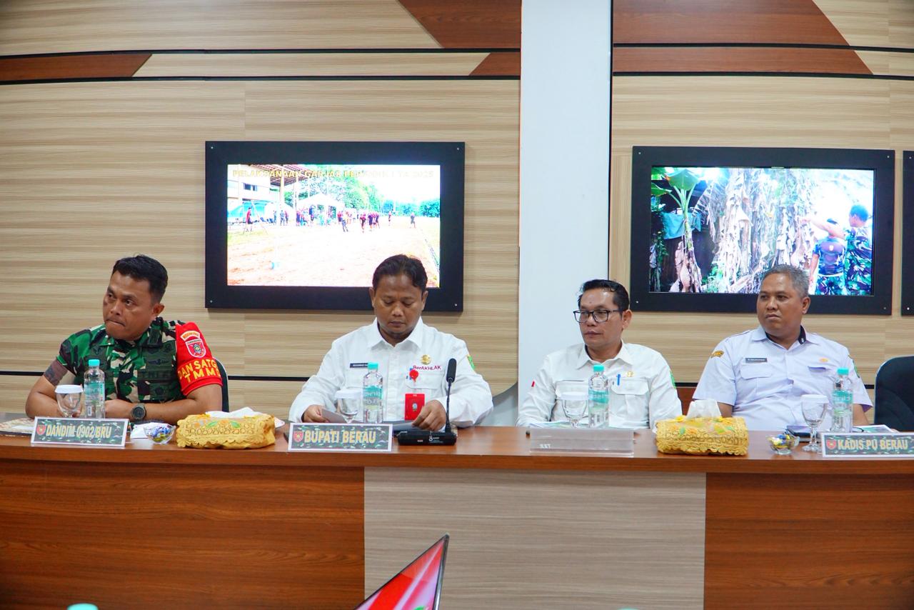 Wujudkan Pemerataan Pembangunan melalui TMMD, Pemkab Berau Kolaborasi bersama TNI