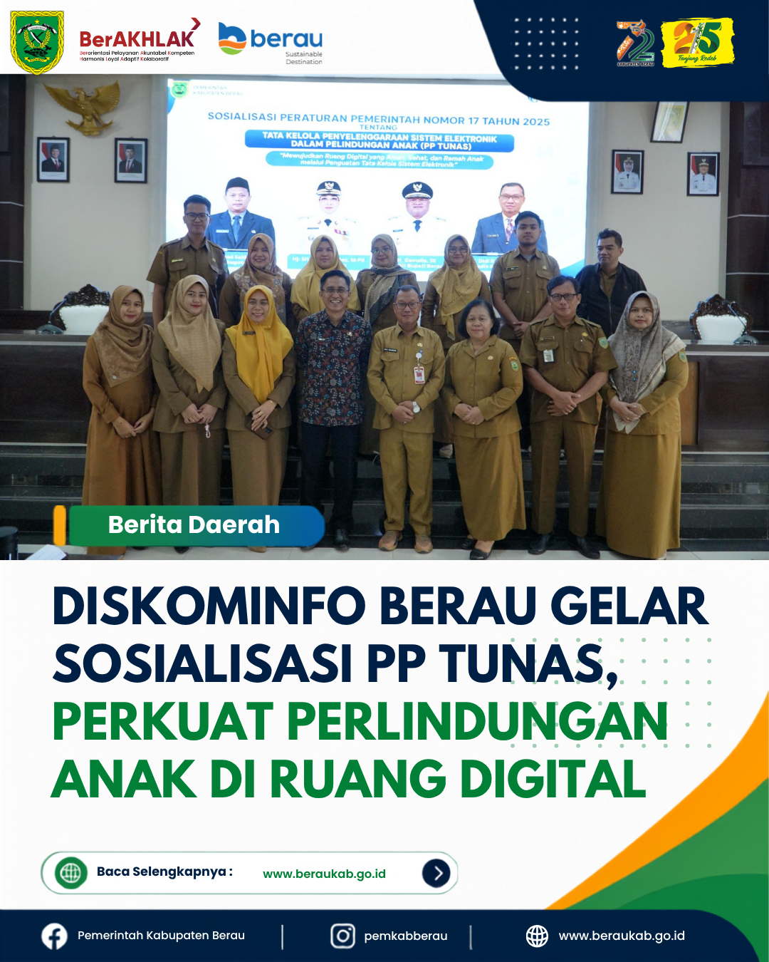 Diskominfo Berau Gelar Sosialisasi PP Tunas, Perkuat Perlindungan Anak di Ruang Digital