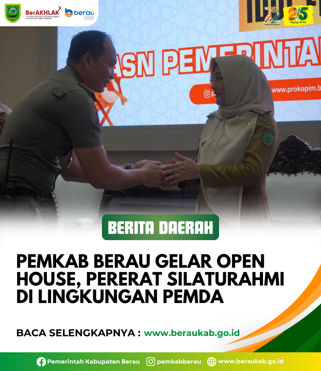 Pemkab Berau Gelar Open House, Pererat Silaturahmi di Lingkungan Pemda.