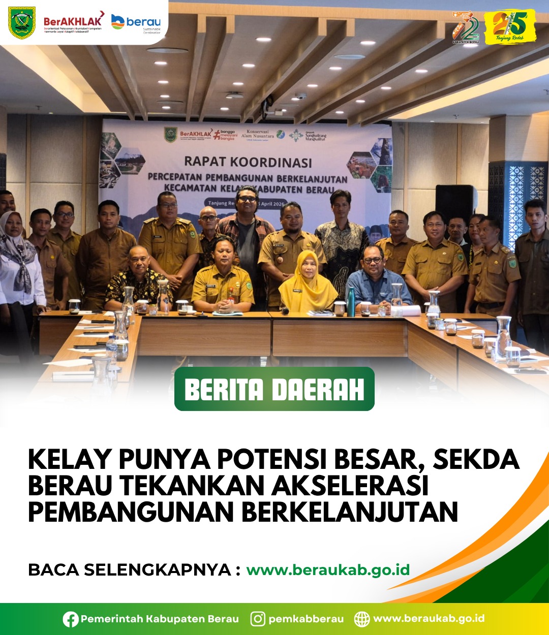 Kelay Punya Potensi Besar, Sekda Berau Tekankan Akselerasi Pembangunan Berkelanjutan.
