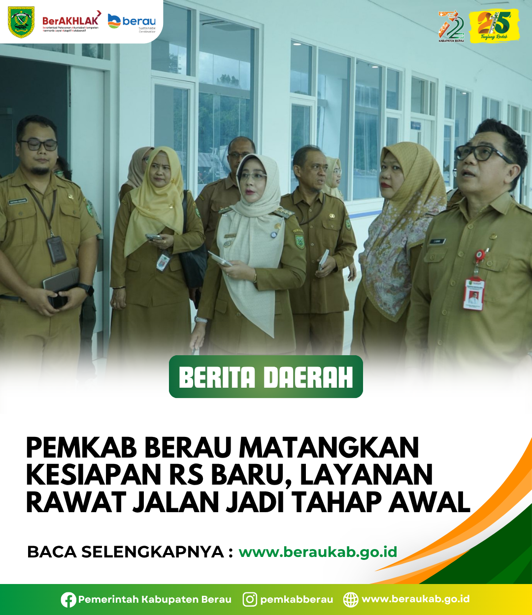 Pemkab Berau Matangkan Kesiapan RS Baru, Layanan Rawat Jalan Jadi Tahap Awal