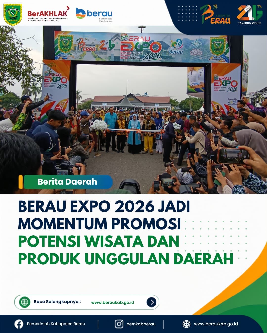 Berau Expo 2026 Jadi Momentum Promosi Potensi Wisata dan Produk Unggulan Daerah.